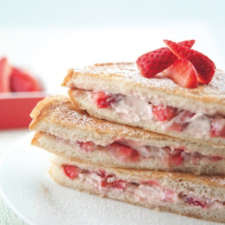Strawberry Cream Cheese-Stuffed French Toast